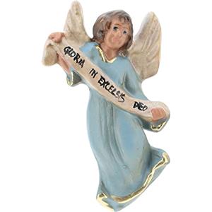 Holyart Statua Angelo Gloria Gesso per presepe 10 cm Arte Barsanti