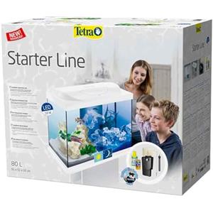 Generico Tetra Acquario Starter Line 80 Led 10W Completo 61x32x51cm 80 litri con Luce Notturna Bianco