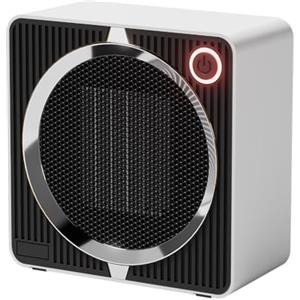 Timiyou Termoventilatore Basso Consumo 500W, Stufetta Elettrica Portatile PTC Ceramica, Scaldabagno Elettrico Silenzioso, Riscaldamento Veloce, Protezione da Surriscaldamento e Ribaltamento, per Ufficio/Casa
