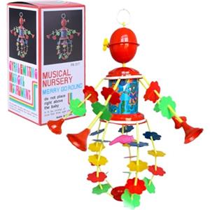 Generic Giostrina per culla per bambini, con campanella musicale rotante, per ragazzi e ragazze, asilo, culla, camera da, ninna nanna, luce notturna rilassante, regalo per la doccia, per il