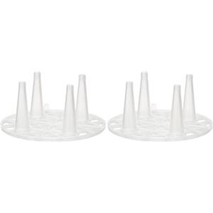 Excelsa 6 Presselli Salvagusto, Plastica, Bianco, 70 mm (Confezione da 2)