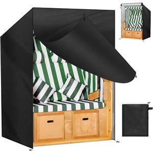 OFFCUP Copertura per Sedia da Spiaggia da Giardino Tessuto Oxford 210D Copertura Sedie Esterno per Sdraio Giardino Impermeabile, Antivento Anti-UV Protettiva per Sedie da Giardino(120x90x160/140cm)