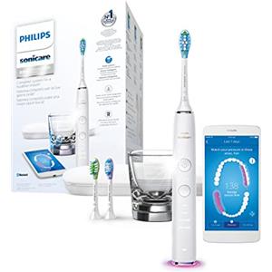 Philips Sonicare HX9903/03 DiamondClean Smart, Spazzolino Elettrico con Tecnologia Sonicare, Connesso all'Applicazione, 4 Programmi di Pulizia, Bianco