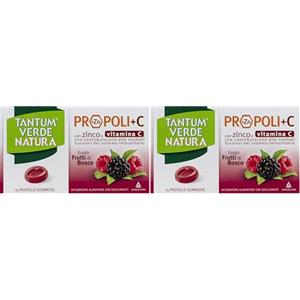 Angelini Tantum® Verde Natura Propoli+C gusto frutti di bosco (Confezione da 2)