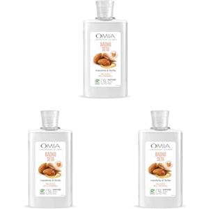 Omia Bagno Seta Erboristico Olio di Mandorla di Sicilia, Bagnoschiuma Ottimo per Pelli Delicate, Secche e Stressate, Azione Idratante, Dona Luminosità ed Elasticità, Dermatologicamente Testato, 400 ml