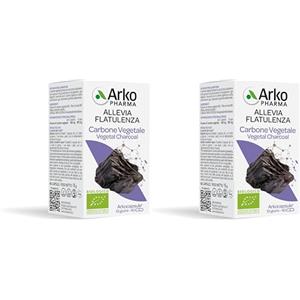 Arkopharma CARBONE VEGETALE 40 cps Bio (Confezione da 2)