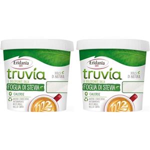 Eridania, Linea Truvía®, Dolcificante Naturale in Vasetto, Estratto dalle Foglie di Stevia, Ottimo Sostituto allo Zucchero Bianco, Addolcisce Cibi e Bevande con 0 Calorie, Formato da 270 gr