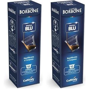 Caffè Borbone Miscela Blu - 10 Capsule Originali - Per Macchine da caffè Caffitaly®* (Confezione da 2)