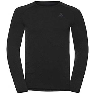 Odlo Maglietta Intima Tecnica a Maniche Lunghe Performance Warm Eco - Vestibilità Aderente in Materiale Riciclato