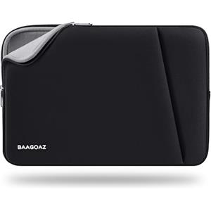 BAAGOAZ Custodia per Laptop da 14 Pollici Borsa Sleeve Protettiva Compatibile con 14" Pollici PC Notebook Chromebook Ultrabook Computer Portatile, Nero