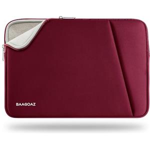 BAAGOAZ Custodia per Laptop da 11-13 Pollici Borsa Protettiva Compatibile con 11,6 Pollici PC Notebook Chromebook Computer Portatile, 13,3/13,6 MacBook Pro Air M4 M3 M2 M1 & Surface, Rosso
