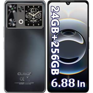 CUBOT P90 Smartphone Android 15, 24GB RAM+256GB ROM Telefono Cellulare G100, 6.88" 120Hz Cellulari e Smartphone, 1.72" Touch Screen Posteriore, 64MP+16MP Telefoni, 5100mAh/18W, NFC/Face ID/Fingerprint