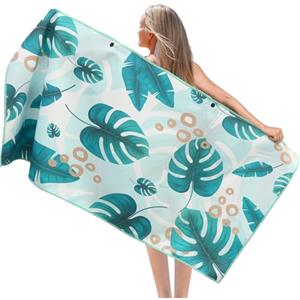 Pameil Telo Mare Grande Microfibradi 90x180 cm, Asciugamani Microfibra e Resistente Alla Sabbia, Telo Palestra Leggero e ad Asciugatura Rapida Adattoper Spiaggia, Palestra, Viaggi, Sauna