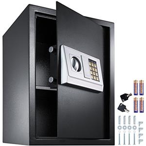 TecTake CASSAFORTE A MURO NUMERICA DIGITALE ELETTRONICA SICURO 50x35x34,5 cm 17,8 kg + 4 x AA batterie