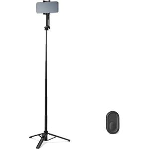 Amazon Basics - Bastone per Selfie per Telefono 91cm, Treppiede Portatile ed Estensibile, con Telecomando Wireless, Nero