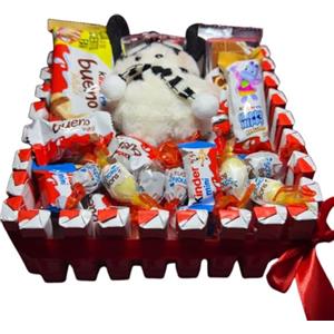 Donda's House® Uovo di Pasqua Cioccolato. Torta di Pasqua 56 pezzi. Uovo Kinder Sorpresa, Schokobons. Pulcino di Pasqua. Uovo di Pasqua Kinder.