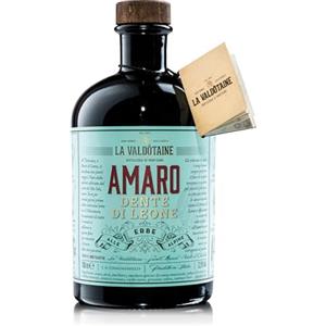 La Valdotaine Amaro Dente di Leone 700ml - Amaro Erbe, Artigianale 6 Differenti Botaniche Di Montagna e Zucchero Muscovado - Liquore Artigianale Valle d'Aosta - 32,6% Vol. (Bottiglia singola)