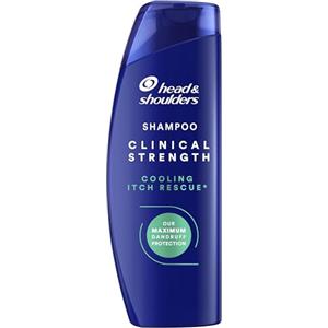 Head & Shoulders Clinical Strength Shampoo Antiforfora Antiprurito Cooling Itch Rescue al Solfuro di Selenio. Combatte la Forfora Ostinata e il Prurito, con Mentolo Rinfrescante Intenso, 400ml