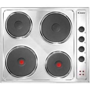 CANDY CLE64X - Piano cottura elettrico, N° 4 Fuochi, da 60 cm, colore Inox