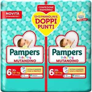 Pampers Pannolino Mutandina Extra Large 26 Pezzi - Assorbenza Fino a 12 Ore