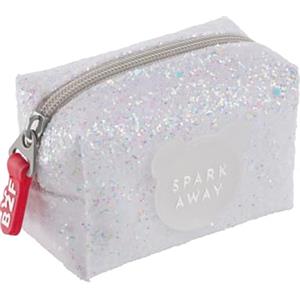 Back2Fun Monedero Purpurina Blanco B2f, Accessori da Viaggio-Portafogli Unisex-Bambini e Ragazzi, Bianco, 100 x 70 x 50 mm