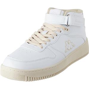 Kappa - Sneakers Alta, Uomo Donna, Bianco, Poliestere, Fitness. Logo MASERTA MD V, Taglia: 40