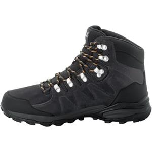 Jack Wolfskin Refugio Texapore Mid M, Scarpe da Passeggio Uomo, Phantom/Burly Yellow Xt, 46 EU