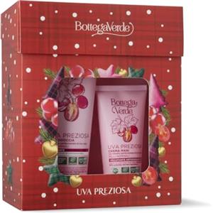 Bottega Verde - Cofanetto Regalo Uva Preziosa, con Bagnodoccia 200 ml e Crema Mani 75 ml, Vegano, Antiossidante e Vellutante, Idea Regalo