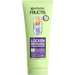 Garnier Shampoo idratante per tutti i tipi di ricci, ricci istantanei, con acido ialuronico al 5% e acidi grassi karité, vegano, senza siliconi, metodo riccioli fruttati, 1 x 200 ml