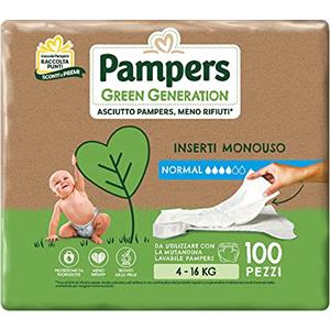 Pampers GREEN GENERATION NORMAL X100 INSERTI (4-16 Kg)