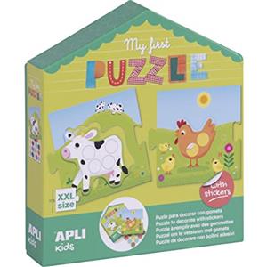 APLI Kids - My First Puzzle con Gomets, Multicolore (17656)
