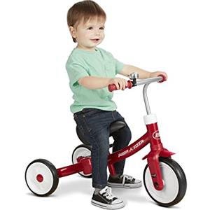 Radio Flyer Triple Play Trike, triciclo rosso per bambini, balance bike e bici cavalcabile per bambini da 1 a 3 anni