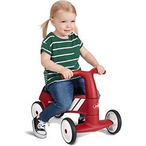 Radio Flyer Scoot About Sport, Macchina cavalcabile bambini， Giocattolo da cavalcare rosso per bambini da 1 a 3 anni