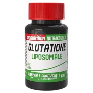 Pro Nutrition Integratore Glutatione Liposomiale (30 Compresse) con Coenzima Q10 e Vitamina E per Azione Antiossidante e Detossificazione