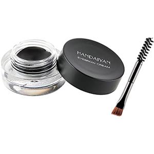 NACGUO Crema per sopracciglia, gel impermeabile per sopracciglia a lunga durata, pomata per sopracciglia con pennello, gel colorato versatile naturale per sopracciglia dall'aspetto naturale, per feste e