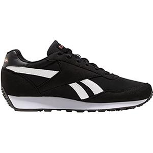 Reebok Rewind Run, Sneaker Donna, Core Black White Blush Metal, 38.5 EU