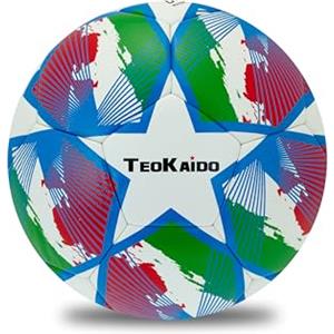 Teorema Giocattoli, Pallone da Calcio Taglia 5, Palla Calcio per Bambini e Adulti, Design Italia, Ideale per Allenamento e Gioco Amatoriale, Pallone in PVC 21 cm di diametro
