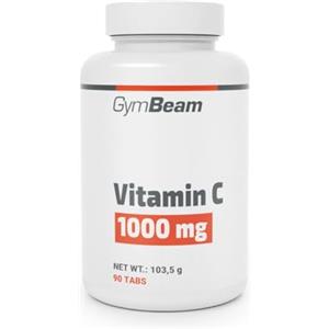 GymBeam Vitamina C 1000mg, Acido Ascorbico per il Corretto Funzionamento del Sistema Nervoso e Immunitario, Benefici per il Benessere Mentale, Riduce della Stanchezza e dell'Affaticamento (90 cpr)