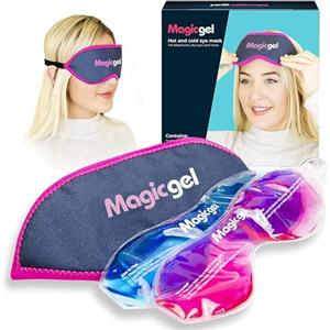 Magic Gel Maschera Terapia Caldo Freddo - Set di 2 Maschere -Trattamento Occhi Secchi e Stanchi - Impacco Refrigerante per Blefarite