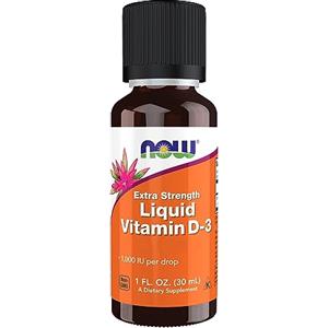 Now Foods, Liquid Vitamin D3, 1.000 IU, 30ml, Gocce di Vitamina D dalla Lanolina, Testate in Laboratorio, Senza Soia, Senza Glutine, non OGM