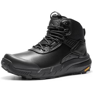 NORTIV 8 Stivali Lavoro Tattici Militari Impermeabili da Uomo in Pelle, Combattimento Leggeri Antiscivolo da Trekking Uomo,Size 41.5,Coyote,SNMT246M