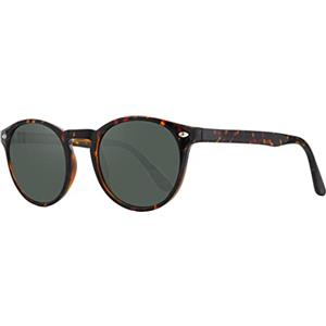 zerOne five - Occhiali da Sole - CP148 - Occhiali da Sole Rotondi Unisex (Tartaruga/Verde)