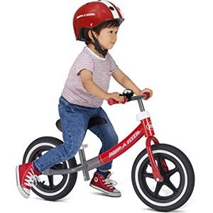 Radio Flyer Air Ride Balance Bike, bici per bambini, età 1,5-5 anni, bici senza pedali rossa e bianca