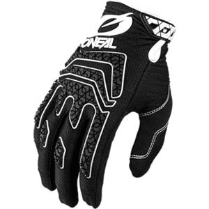 O'NEAL | Guanto da ciclismo e motocross | MX MTB DH FR Downhill Freeride | Materiali durevoli e flessibili, stampa in silicone per la presa | Guanto Sniper Elite | Adulto | Nero Bianco | Taglia L