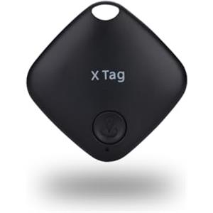 NK Air Tag Smart Pack 1 - Localizzatore compatibile con Apple, localizzatore di oggetti, Bluetooth (Android non funziona) auto, portafoglio, valigie, bambini, confezione da 1 (colore: nero)