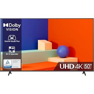 Hisense 50" UHD 4K 2023 50E63KT, Smart TV VIDAA U6, Dolby Vision, HDR 10+, Game Mode Plus, Alexa Built-in, Tuner DVB-T2/S2 HEVC 10, lativù 4K