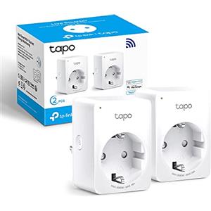 Tapo P110 (Confezione da 2 Pezzi) Presa Intelligente con Monitoraggio Energia, Smart Plug Compatibile con Alexa, Monitora il Consumo di Energia, Controllo Remoto Tramite Tapo, 16A 3680W