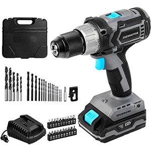 Cecotec Trapano Avvitatore e Perforatore a Batteria CecoRaptor Perfect Drill 2020 Brushless Ultra. Batteria 20V e 2000 mAh, Velocità senza Carico di 2000 rpm, Coppia Massima di 46 Nm, 25+1 Posizioni