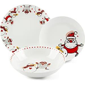 Excelsa Snowman Servizio Piatti 18 Pezzi, 65991
