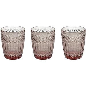 Tognana Claire, Set 3 bicchieri 300 cc, vetro, Rosa